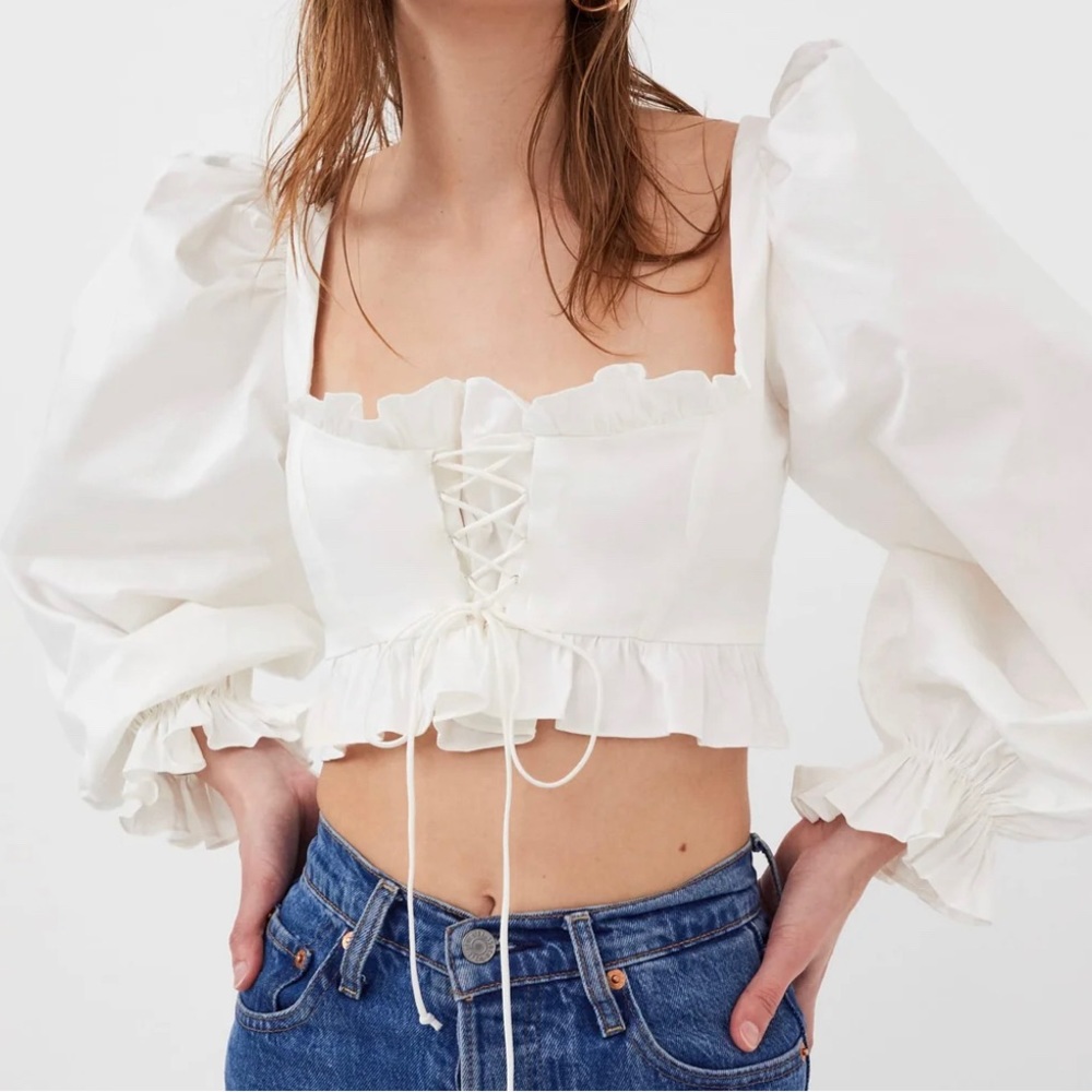 For Love and Lemons Heather Crop Top